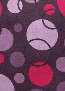Breno Metrážový koberec EXPO NEW 19, šíře role 400 cm, Fialová, Vícebarevné