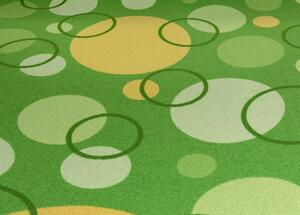 Breno Metrážový koberec EXPO NEW 25, šíře role 400 cm, Zelená, Vícebarevné