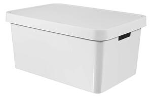 Bílý úložný box s víkem Curver Infinity, 45 l