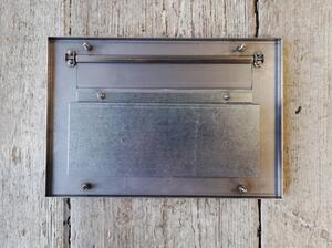 Poštovní schránka pro zazdění 40 cm - NEREZ, 3x zvonek, 3x jmenovka