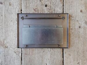 Poštovní schránka pro zazdění hl. 20 cm - NEREZ, 2 x zvonek, 2 x jmenovka