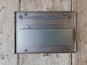 Poštovní schránka pro zazdění nastavitelná hl. 30-50 cm - NEREZ, 2 x zvonek, 2 x jmenovka, 1 x příprava pro audio