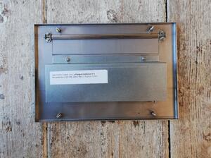 Poštovní schránka pro zazdění hl. 40 cm - NEREZ, 1 x zvonek, 1 x jmenovka, 1 x příprava pro audio