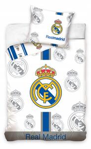 Skutečné Madrid Sada Povlečení 140x200 Bavlna + Povlak na polštář 70x90 Fotbalové