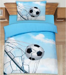 3D povlečení Polycotton Fotbalový míč 200x140cm+90x70cm TiaHome