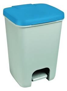 Šedo-modrý odpadkový koš Curver Essentials, 20 l