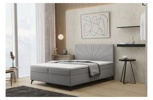 Manželská postel FILOMENA 140x200 - šedá
