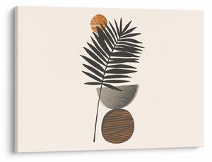 Obraz - Abstrakce s palmovým listem (70x50 cm)