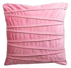 Růžový dekorativní polštář JAHU collections Ella, 45 x 45 cm