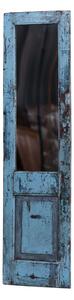 Zrcadlo v rámu z teakového dřeva, vyrobené ze starých dveří, 53x4x198cm