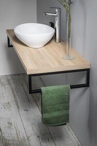 Aqualine Vega Deska pod umyvadlo 72,5 x 45cm, dub platin VG775