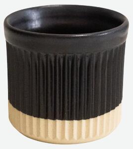 Keramický pohárek na espresso RÓG Cream Black