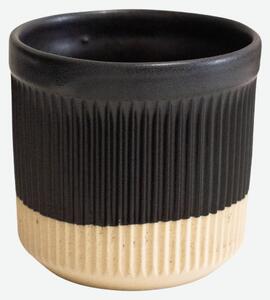 Keramický pohárek RÓG Cream Black