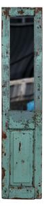Zrcadlo v rámu z teakového dřeva, vyrobené ze starých dveří, 44x4x203cm (6C)