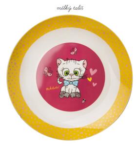 3dílný dětský porcelánový jídelní set Orion Kittens