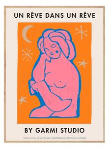 THE POSTER CLUB Plakát Dream Within A Dream Orange, By Garmi, 30 x 40