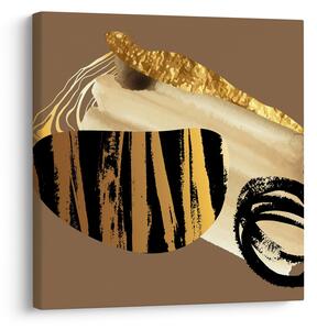 Obraz - Abstrakce golden brown N⁰2 (30x30 cm)