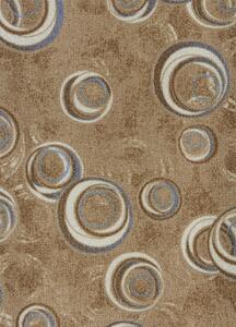 Breno Metrážový koberec DROPS 33, šíře role 400 cm, Hnědá, Vícebarevné