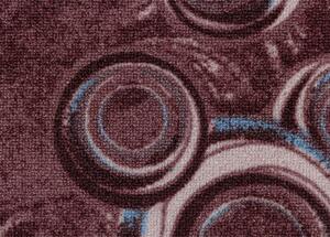 Breno Metrážový koberec DROPS 84, šíře role 400 cm, Červená, Vícebarevné