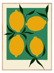 THE POSTER CLUB Plakát Green Lemon, Anna Mörner, 30 x 40