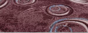 Breno Metrážový koberec DROPS 84, šíře role 400 cm, Červená, Vícebarevné