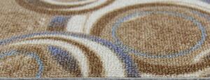 Breno Metrážový koberec DROPS 33, šíře role 400 cm, Hnědá, Vícebarevné