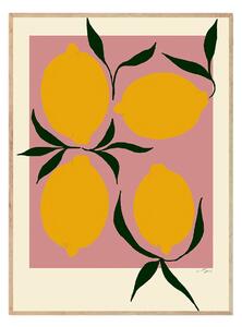 THE POSTER CLUB Plakát Pink Lemon, Anna Mörner, 30 x 40