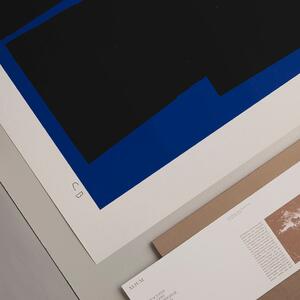 THE POSTER CLUB Plakát Blue Geometric 02, Bycdesign Studio [rozbaleno], 50 x 70