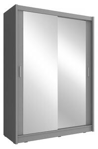 Zrcadlová skříň s posuvnými dveřmi 150 cm MARVAN - grafit