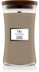 Woodwick Cashmere vonná svíčka s dřevěným knotem 609,5 g