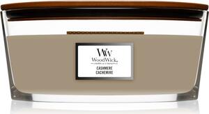 Woodwick Cashmere vonná svíčka s dřevěným knotem (hearthwick) 453,6 g