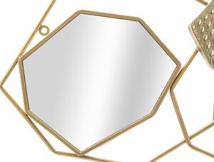 Zlaté nástěnné zrcadlo Stomos, 91x4x52 cm