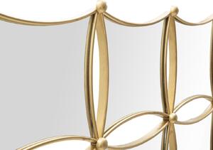 Zlaté nástěnné zrcadlo Jalmava, 133x3x90 cm