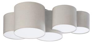 TK LIGHTING Stropní svítidlo - MONA 6593, 230V/15W/5xE27, béžová/bílá