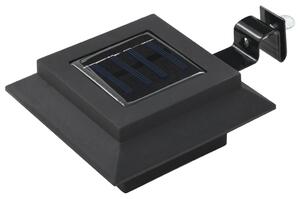 Zahradní solární lampy 6 ks LED čtvercové 12 cm černé