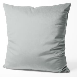 Biante Sametový povlak na polštář SV-029 Cementově šedý 50 x 50 cm