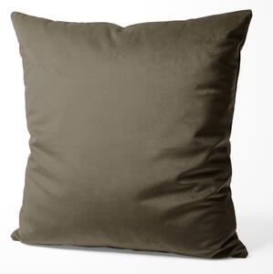 Biante Sametový povlak na polštář SV-031 Hnědá khaki 30 x 50 cm