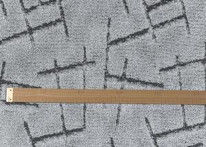 Breno Metrážový koberec NICOSIA 93, šíře role 400 cm, Šedá, Vícebarevné