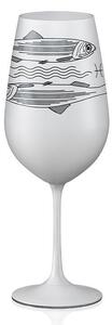 Crystalex sklenička na víno Ryby Bílá 550 ml 1KS