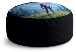 Sablio Taburet Circle FORTNITE Horská krajina: 38x48 cm