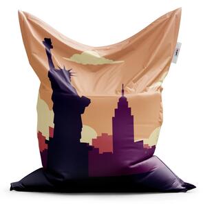 Sablio Sedací vak Classic New York Socha svobody Art - 150x100 cm