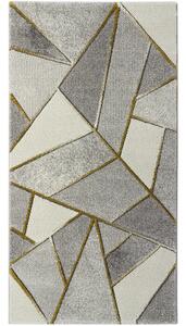 Breno Kusový koberec DIAMOND 22647/957, Šedá, Vícebarevné, 140 x 200 cm