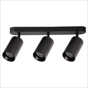 Bodové svítidlo Pipe, 3x černé kovové stínítko, b