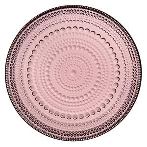 Iittala Talíř Kastehelmi 17cm, růžový calluna