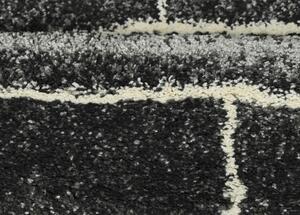 Breno Kusový koberec DOUX 8022/IS2K, Černá, 67 x 120 cm