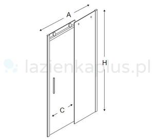 New Trendy Sling sprchové dveře 120 cm posuvné D-0270A