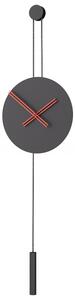 Designové nástěnné hodiny SER45008 Serenity black-red 90cm