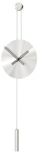 Mclocks Designové nástěnné hodiny SER45013 Serenity mat silver-black-silver 90cm