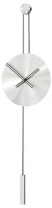 Mclocks Designové nástěnné hodiny SER45014 Serenity mat silver-black 90cm