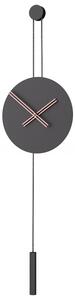Designové nástěnné hodiny SER45009 Serenity black-rose 90cm